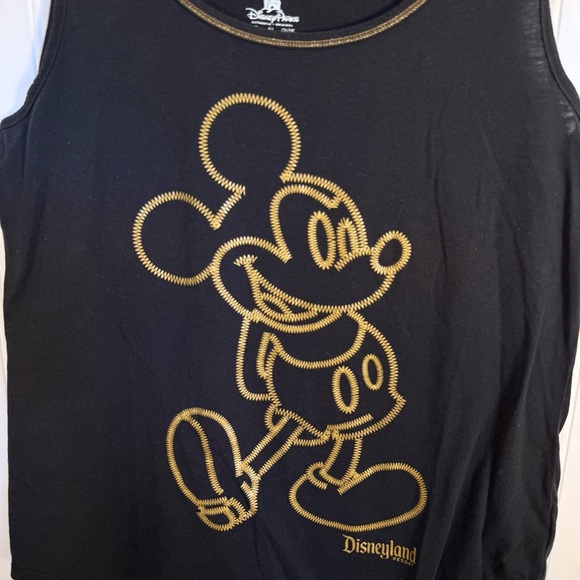 Disney Parks Embroidered Mickey Mouse Black Tank Top Women’s Size Medium - Picture 2 of 7